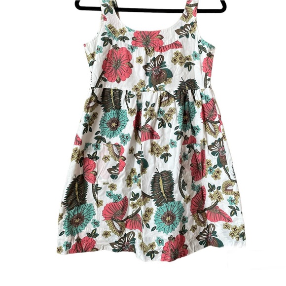 Suzy Shier White Sleeveless Floral Spring/Summer 100% Cotton Dress Size M - Picture 2 of 13